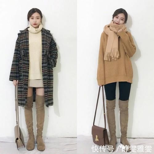穿搭 今年流行一种保暖穿搭，叫：“靴子＋裤子”，时尚简约