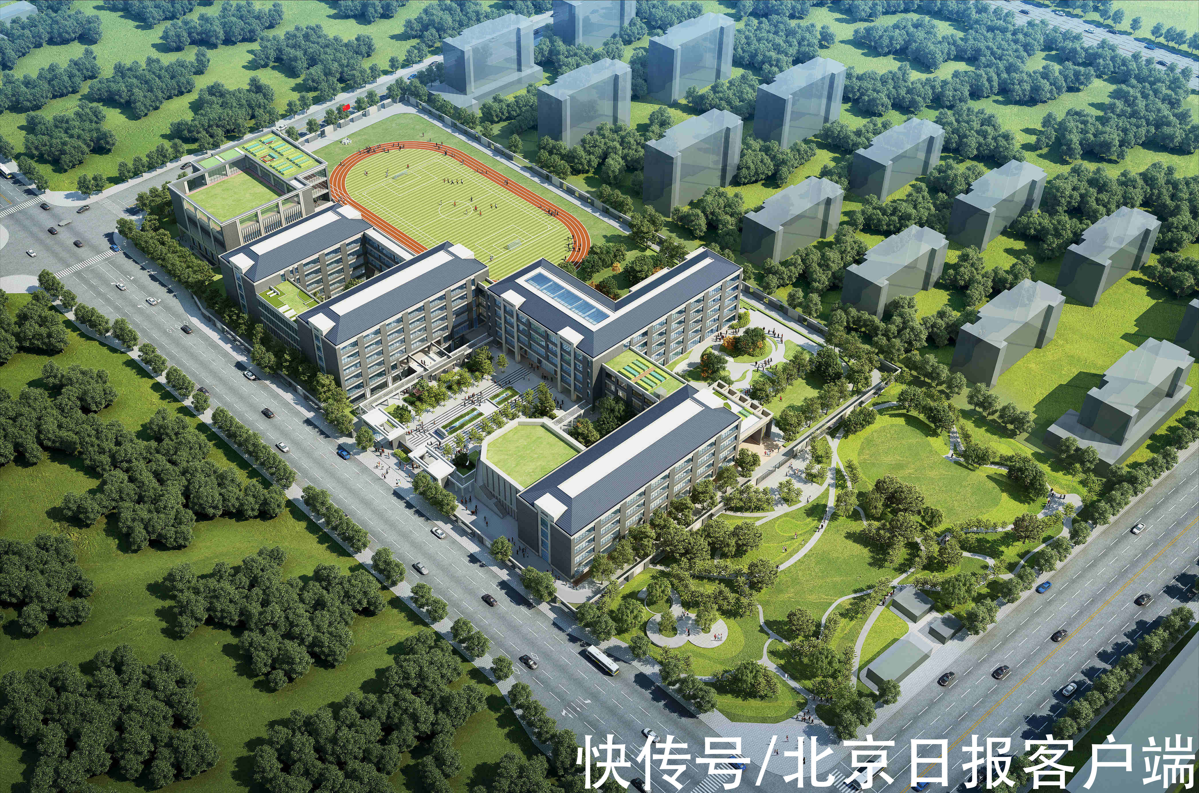 石景山学校|北大附中石景山学校新址开工建设