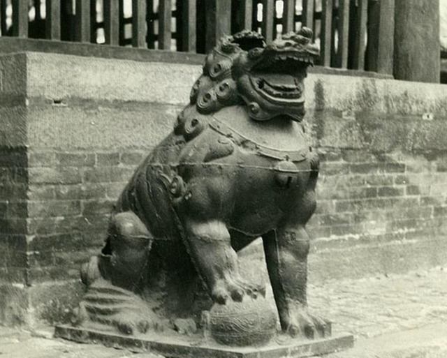 晋祠铁狮子|晋祠铁狮子曾经满身锈迹,专家用了三个“妙”招,最后修复成功