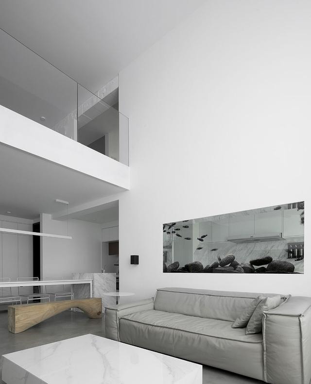 照明|断舍离做到极致,200㎡一尘不染毫无杂物,每天保持干干净净