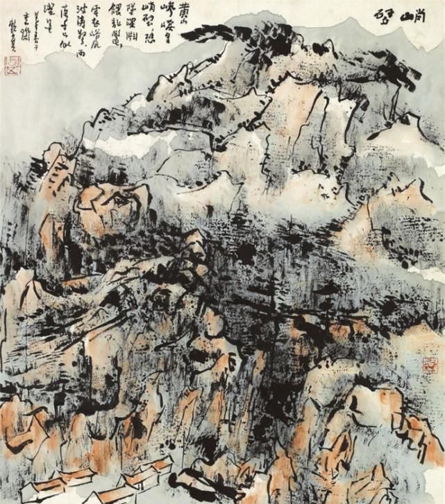 山水画@淋漓泼墨漫无边,写天写地写心肝,赖少其山水画欣赏