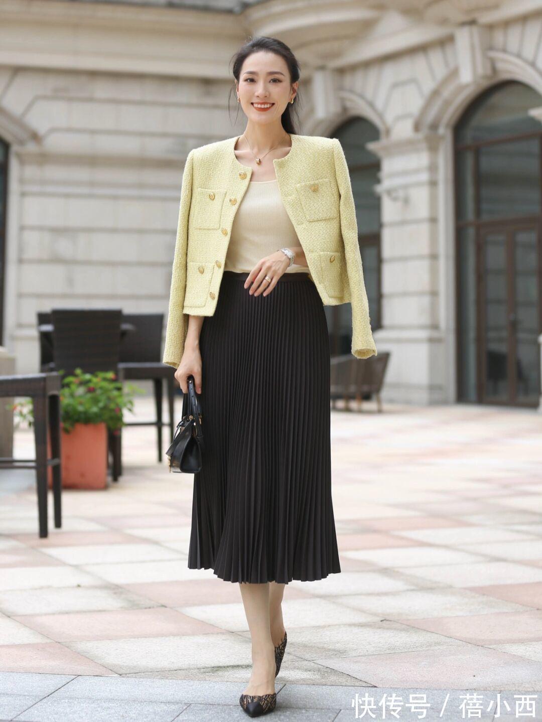香风 入春后衣服不用多,用小香风外套打造好气质,这些搭配真值得借鉴