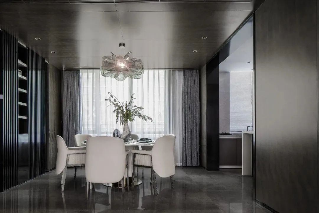 优雅|550㎡现代风别墅,高级灰与水墨色,低调档次的效果很独特