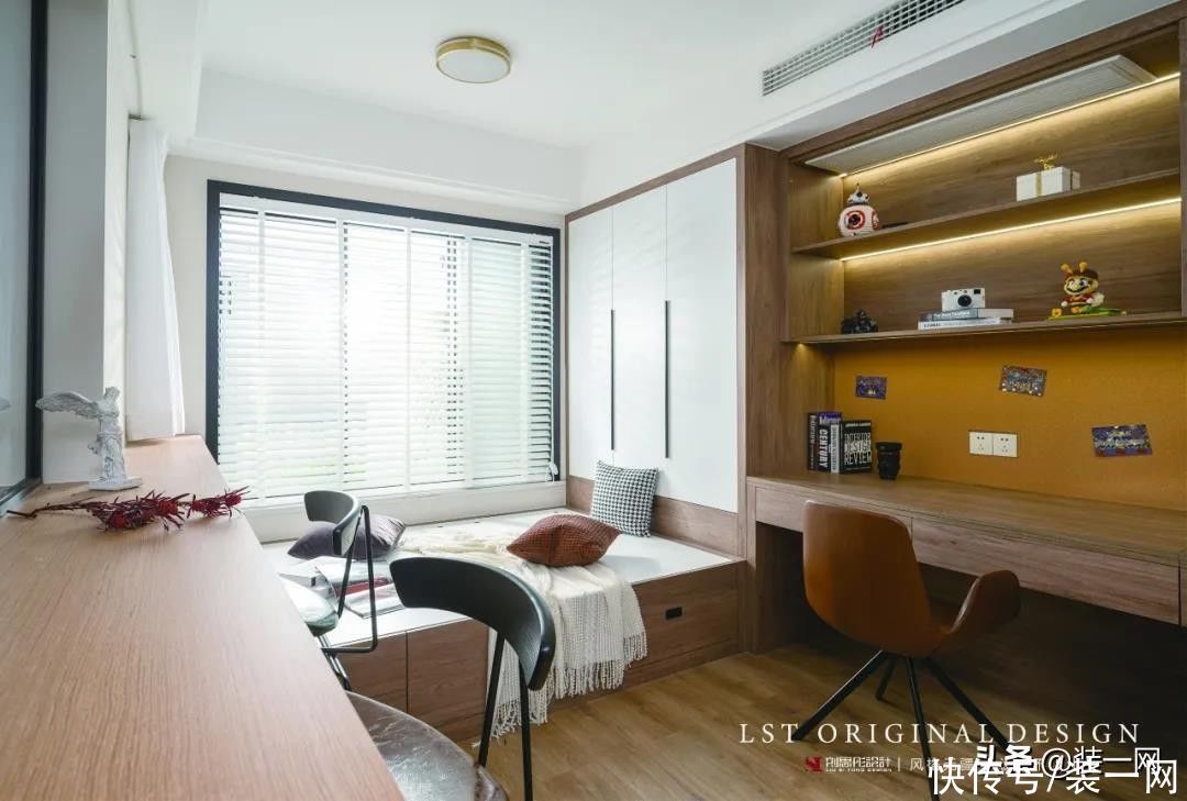 客餐厅|刘思彤设计｜119平三居室装修案例赏析 想要的设计全都有