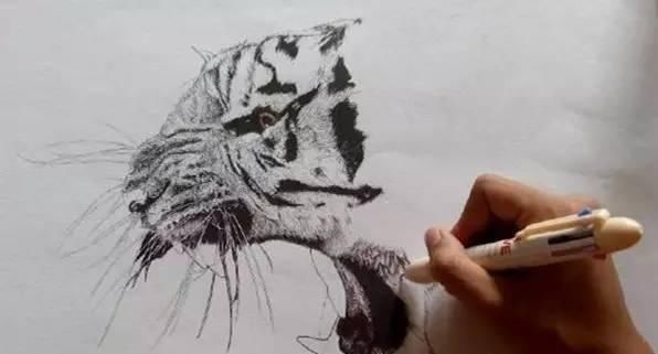 好好学习|这个高一男孩不好好学习,却用圆珠笔画出了纸上奇迹,专家都不敢相信