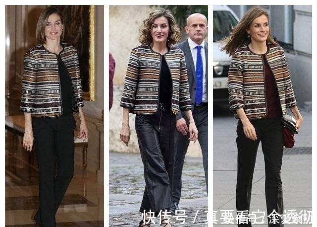衣品 西班牙王后又穿旧衣,加条腰带效果大不同,换个搭配温婉变惊艳