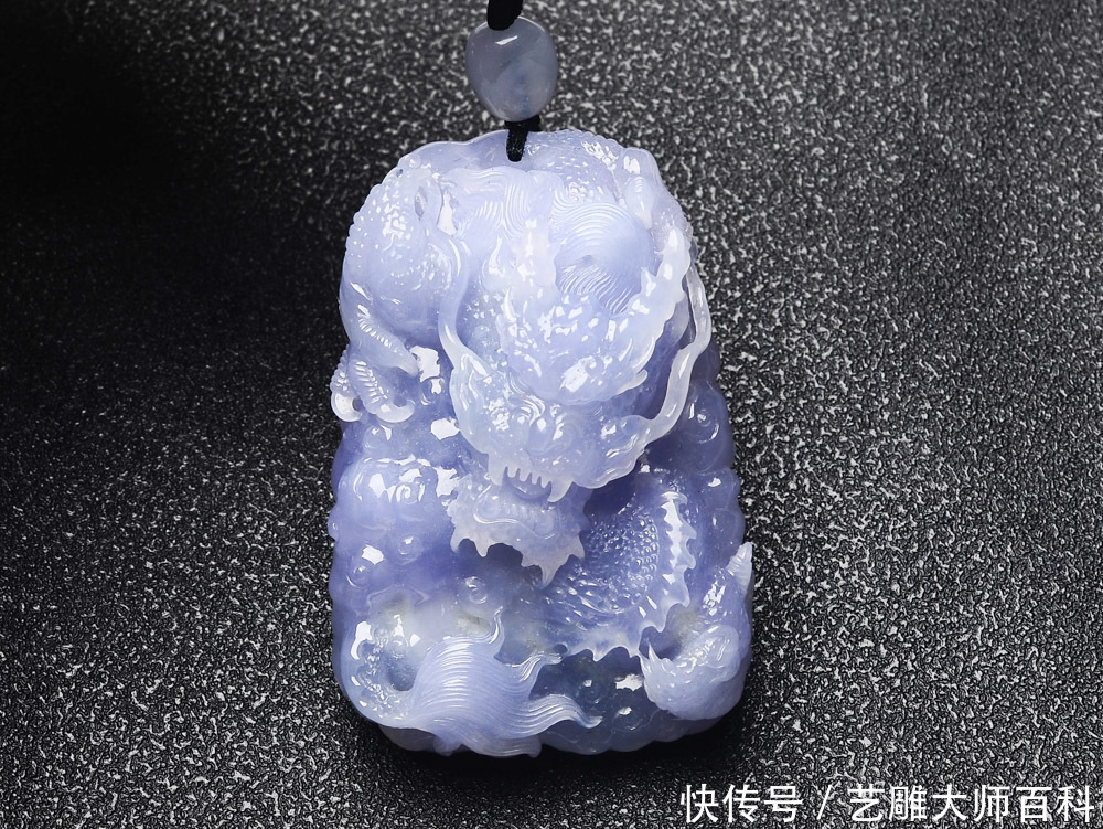 玉雕大师 李彬弟 玉雕作品 海之蛟龙