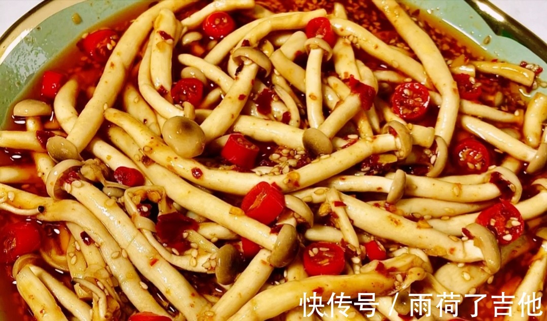 家常菜|5分钟快手家常菜凉拌蟹味菇,清炒龙须菜,尖椒炒鸡心,超美味!
