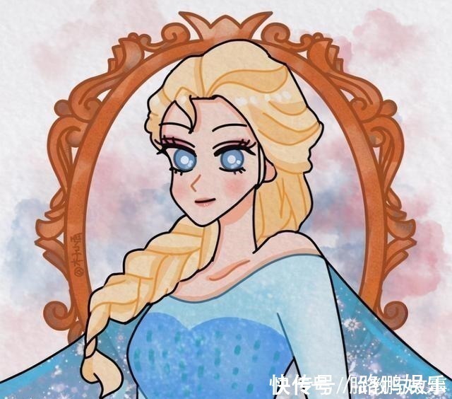木兰|当迪士尼公主变成蜡笔小新画风，艾莎女王太可爱，最帅的当属木兰