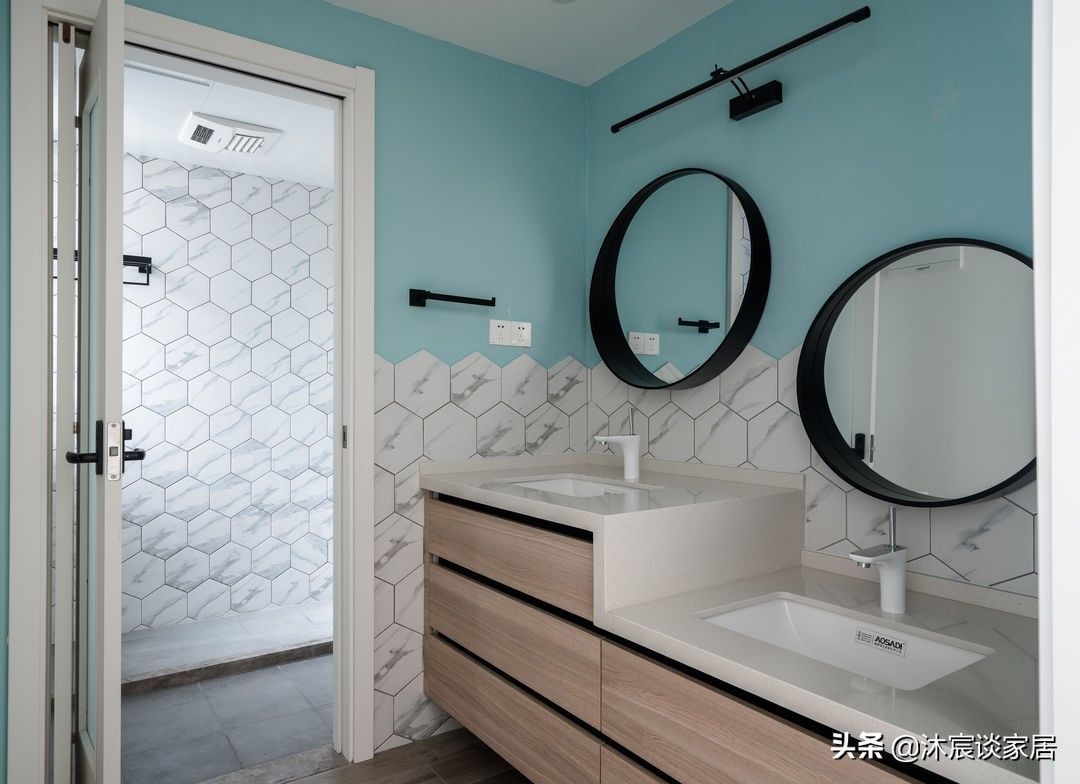 垃圾粉碎机|等我再装修，玄关就学她家这样，一半瓷砖一半漆，温馨自然有格调