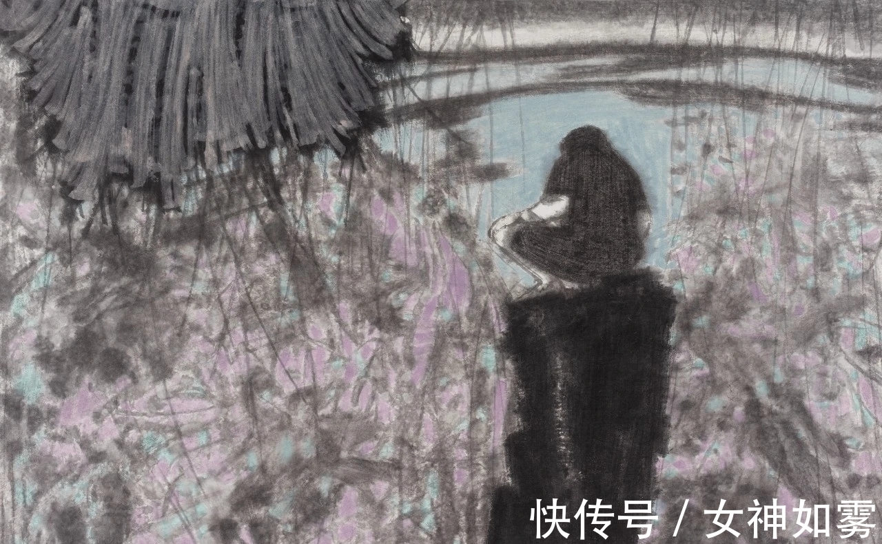 中国画$曹鑫中国画|有意渲染一种神秘而幽深的气氛