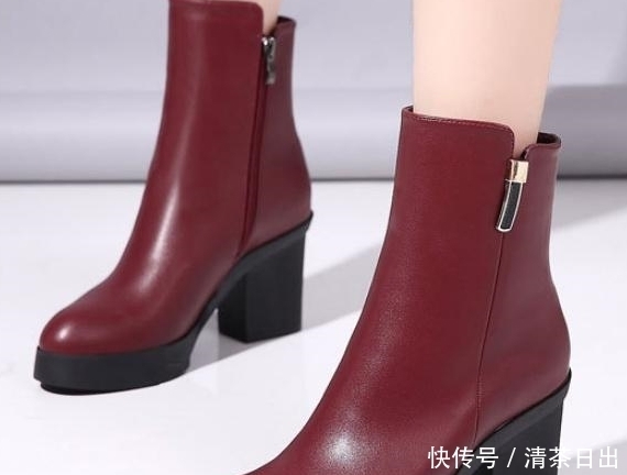  高跟女靴韩版百色显|又冷又土的单鞋别穿了，今年这种暖暖鞋火了，时髦保暖不累脚