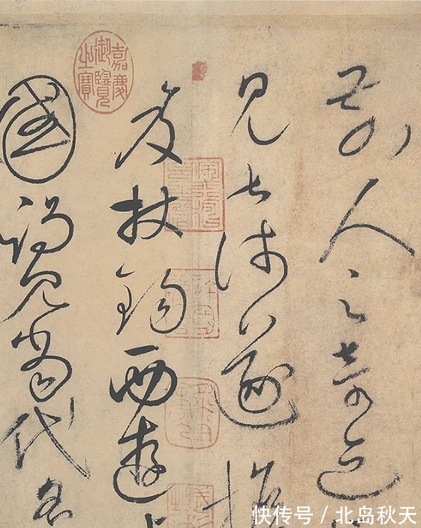 牵丝&这卷狂草被誉为“天下第一草书”自唐末一直是草书的热门法帖!