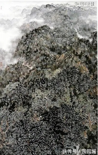 色墨#岭南画派|苍中有润,方楚乔山水画