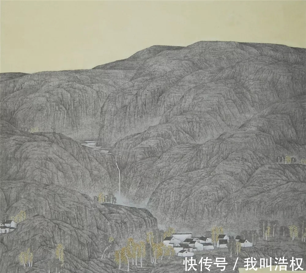 房军#工写之间,山东画院房军山水画