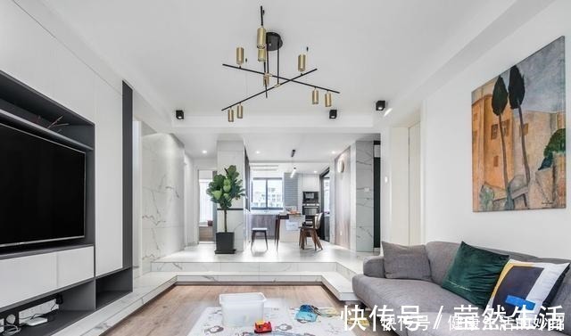 储物柜|坚持把客厅做下沉式，112㎡全屋通透大方很高级！晒一晒！