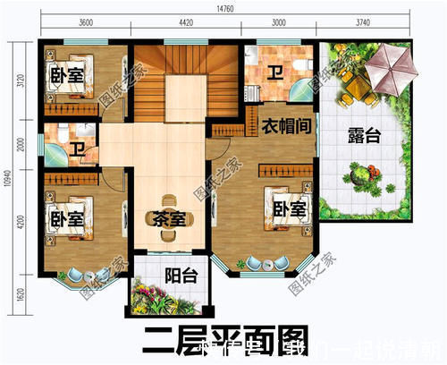 图纸|130平米二层别墅设计图,在农村最讨喜的户型,造价绝对让您惊讶