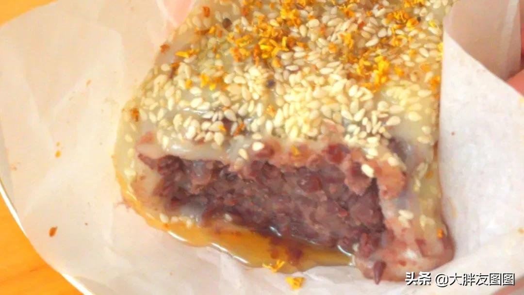 芝麻红豆年糕，教你纯手工豆沙的做法，不要搅拌机和烤箱