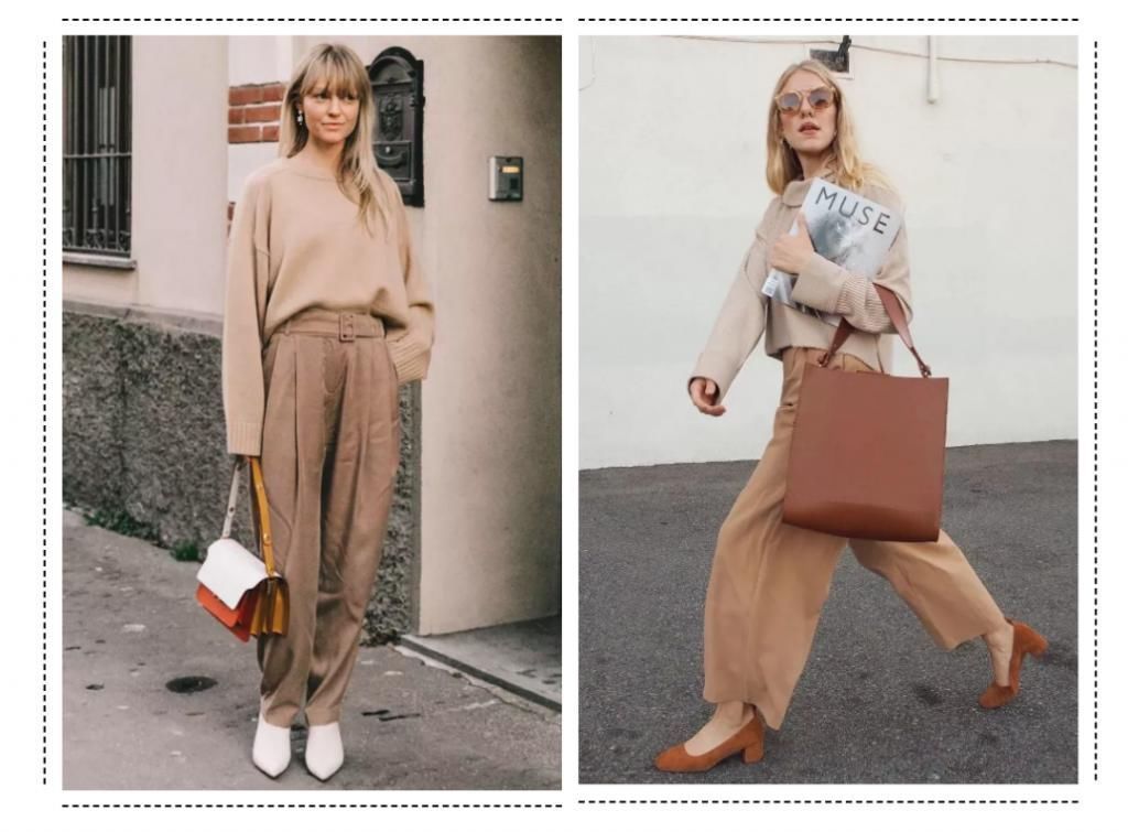 大毛衣+阔腿裤，才是秋冬最慵懒时髦的打开方式