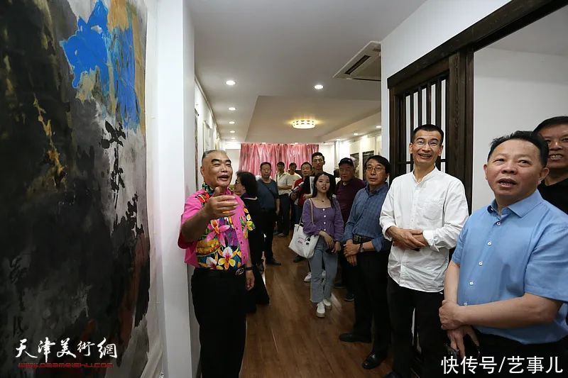 建党|“庆祝建党百年——两岸三地情山水画展”在天津鼓楼紫玉山房开展