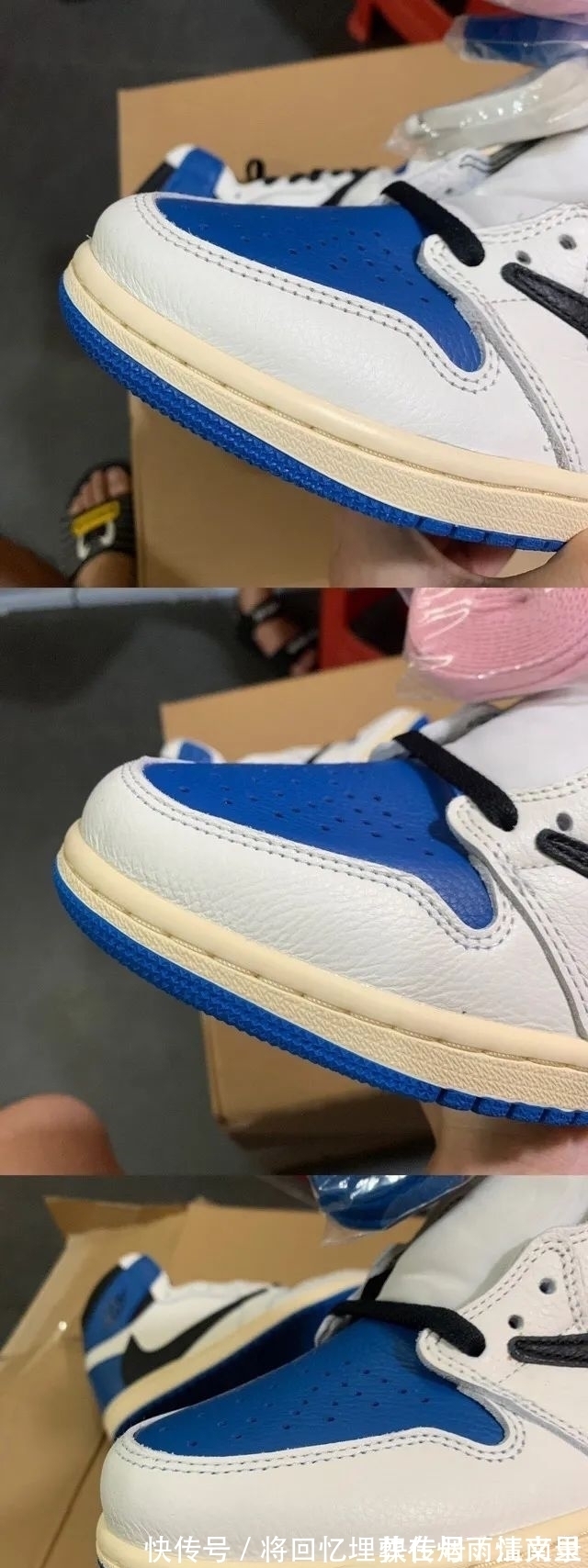 正品 藤原浩倒钩闪电aj1最强横向对比测评 中底拉邦皮料剪裁差的是正?