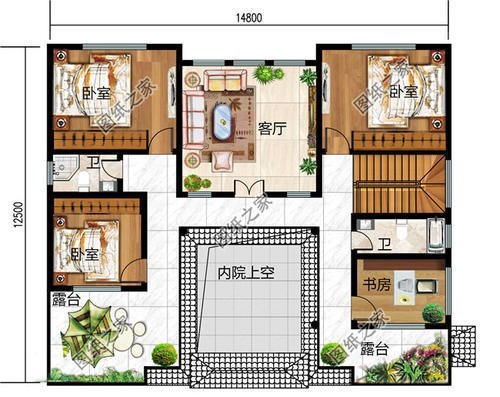 x2|120平米左右农村小四合院设计，韵味十足，领略中式建筑的美