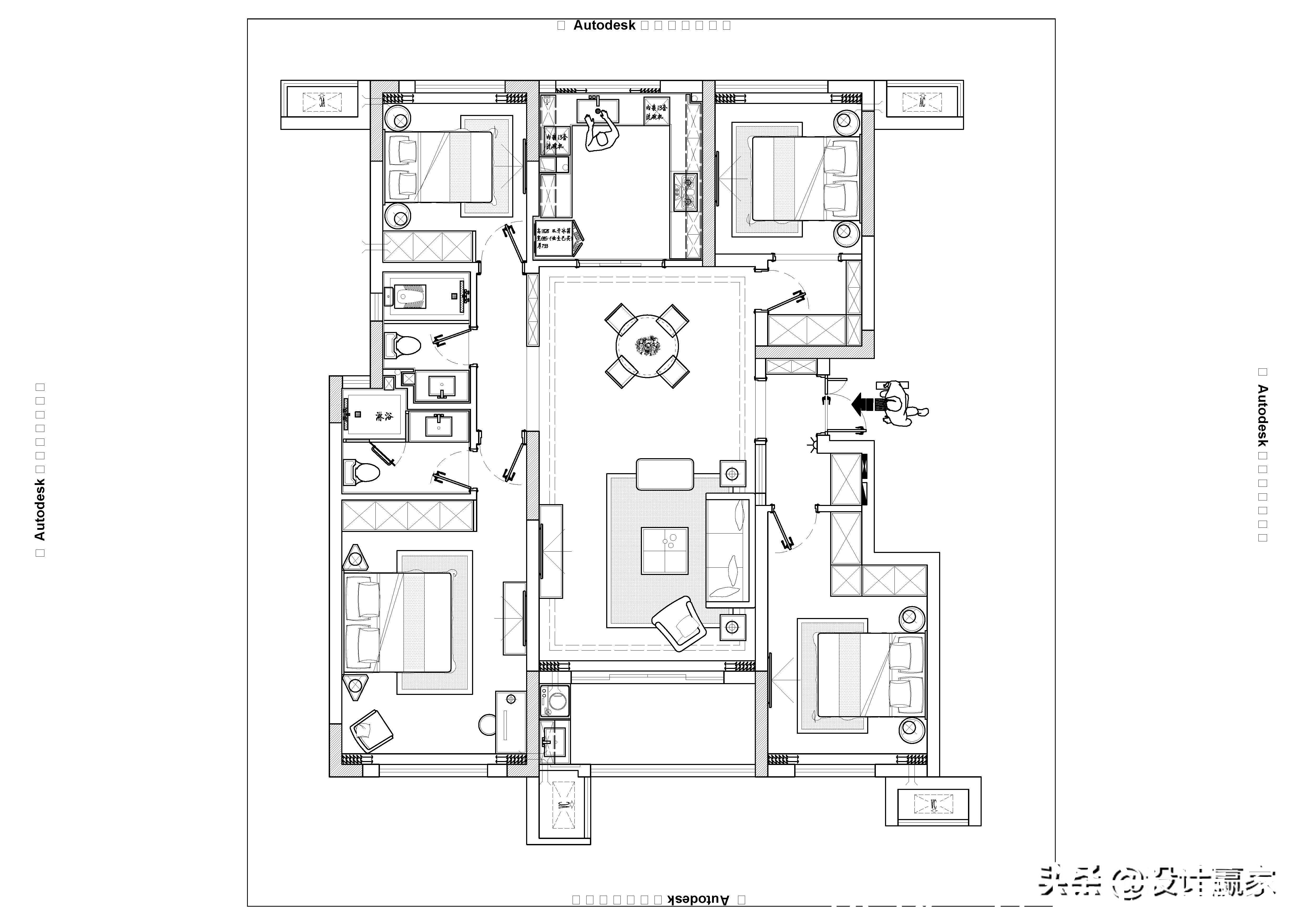 美式|120㎡原木自然风，经典美式贯穿其中，精致优雅大气