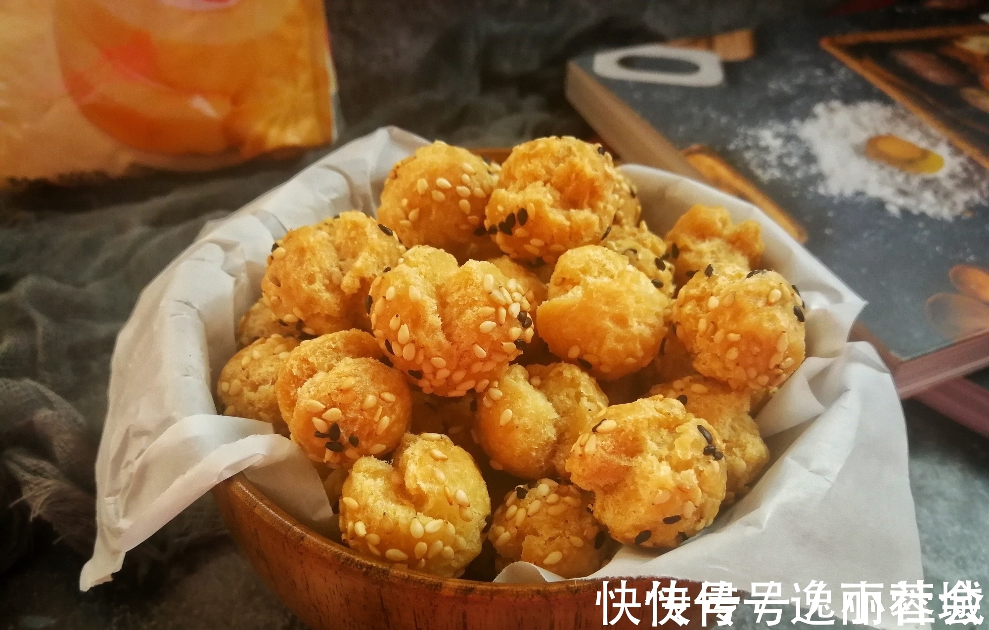 鸡蛋|一个鸡蛋一碗面粉,不发面不醒面,2分钟教你做开口笑,香甜酥脆