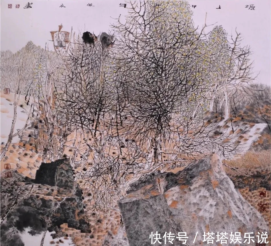 山水画!玄妙|薛俊水山水画