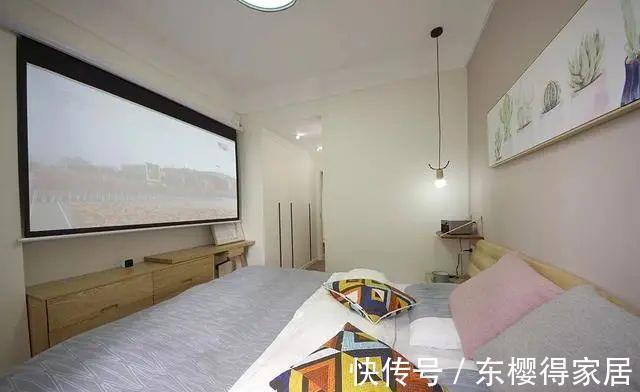 隔断|50㎡小户型单身公寓,巧用玻璃门作隔断,一个人住太舒服了