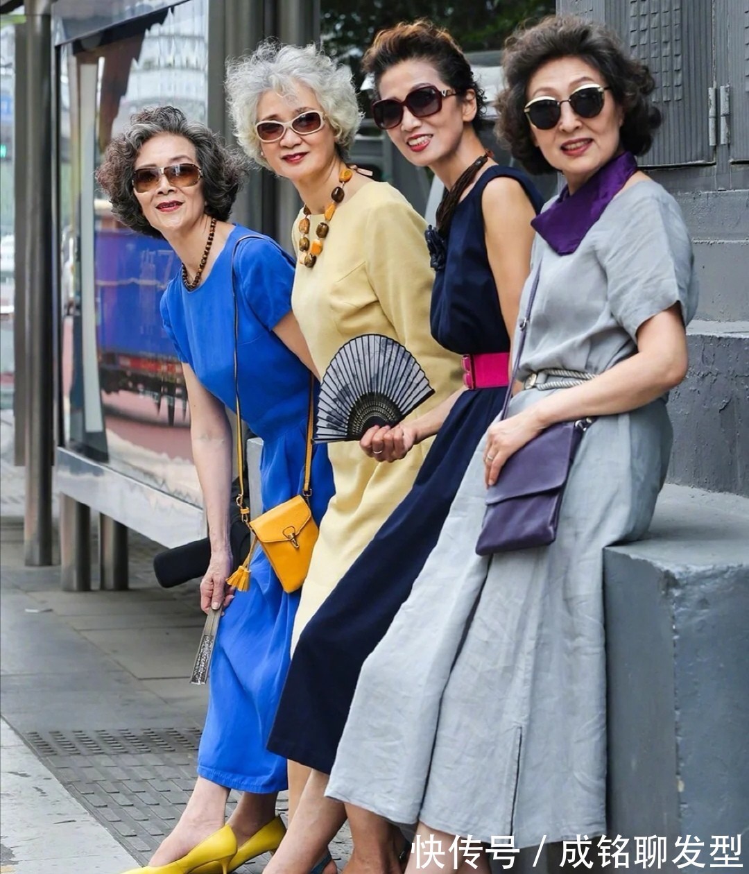 颜色|这些年过七十的奶奶太会穿!端庄优雅不做作,个个都是搭配高手