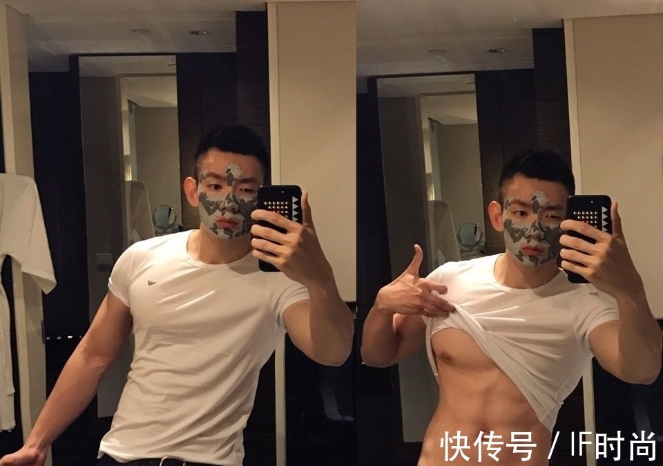 腹肌|颜值与身材俱佳的90后型男，结实的腹肌和胸肌让人心动！