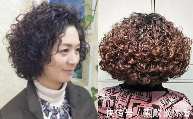 卷发 老年人烫发,避开这三个容易显老的细节,既显年轻又有气质