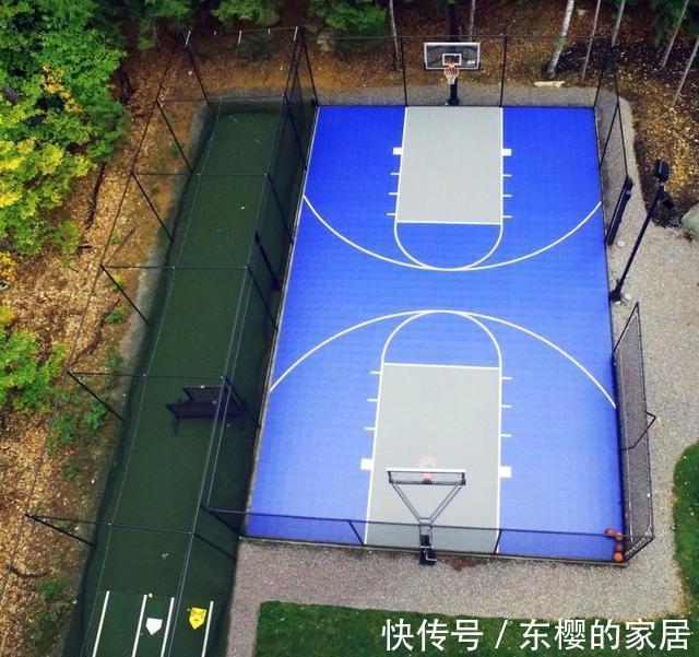 种花|院子不种树也不种菜，夷为平地再围3米高护栏，圈个篮球场家里用