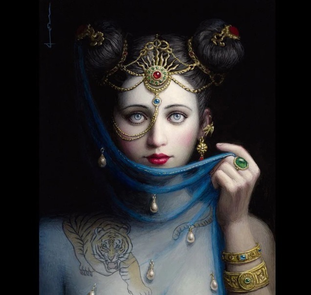 性感!太上头!她笔下的神秘唯美女子,比蜜桃还嫩!