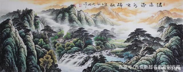 传家有道$高端书法对联定制《传家有道》，国画收藏《鸿运当头，源远流长》