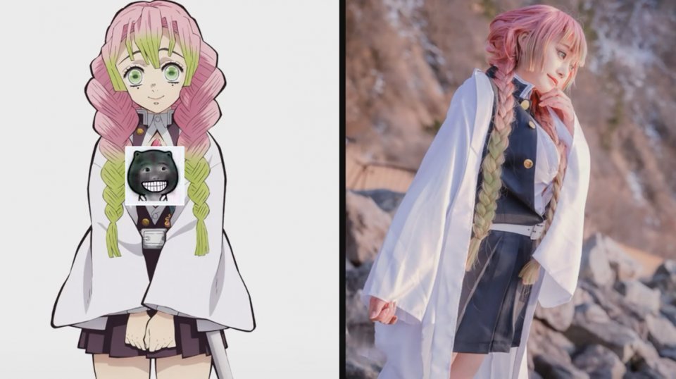 cos|鬼灭之刃COS:祢豆子惹人怜爱,伊之助肌肉感十足,漫迷们裂开了