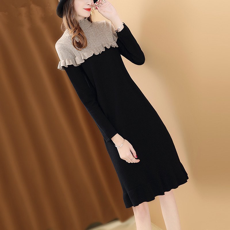 冬裙 今年流行一种冬裙,叫“过膝式”羊毛裙,搭短靴,美的一步三回眸
