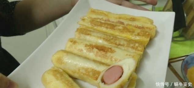 简单|早餐还是豆浆油条包子?教你一招做香肠卷,简单快捷又好吃!