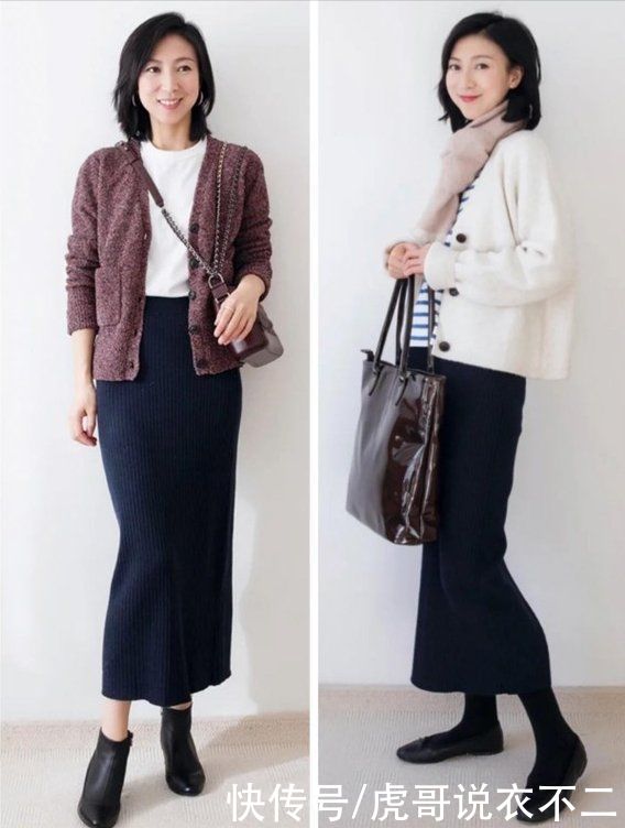 又一位简约风博主火了，“一裙多穿”圈粉无数，每一套都超优雅