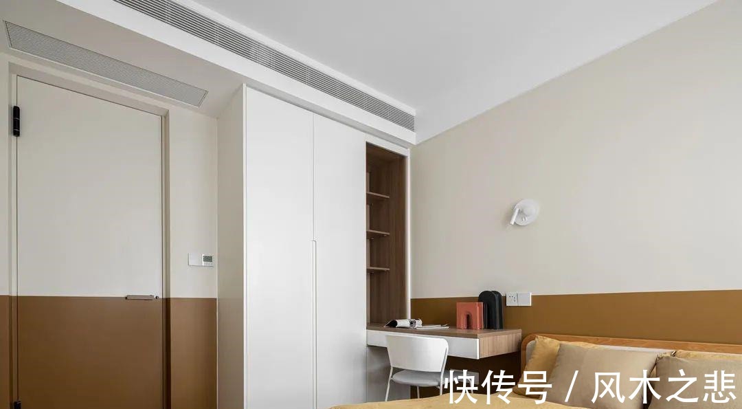 门洞|109㎡四口之家,全屋配色太清爽,三室两厅不压抑!