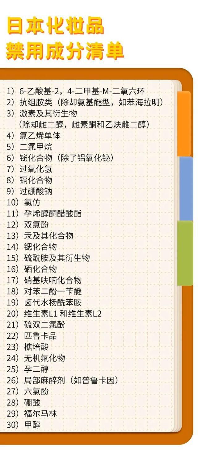 简析日本化妆品生产成分规定