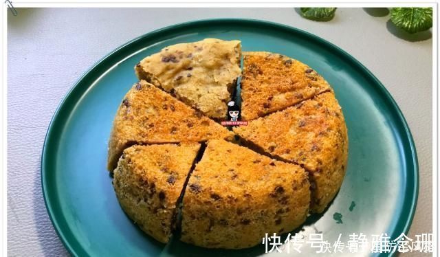 红豆|电饭煲红豆发糕，这样做不用揉面，不用擀面，好吃还简单