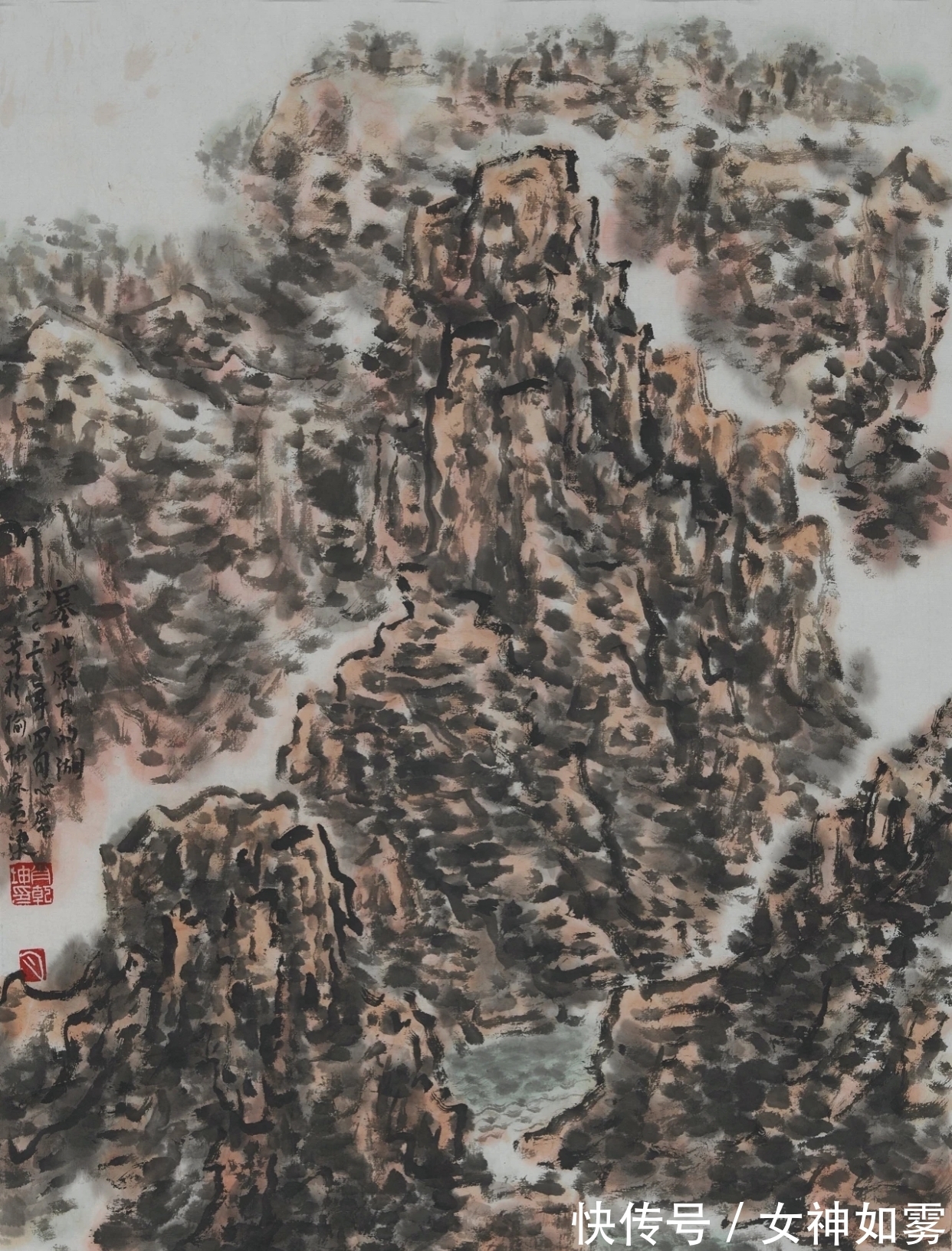 山水&中国画|肖乾坤的第一个标签是山水画家,其二是散文家