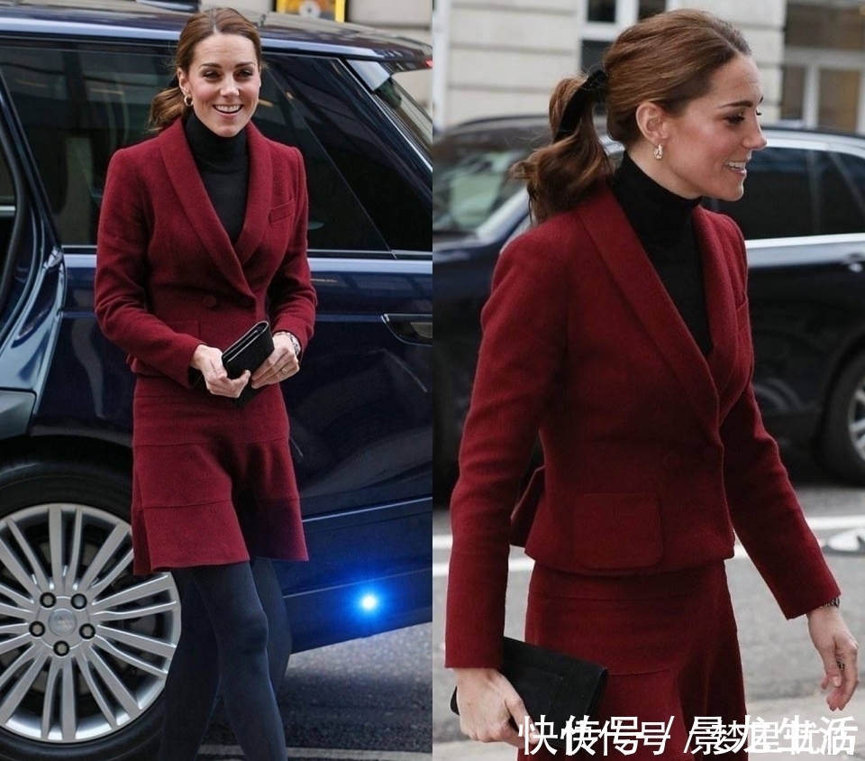 凯特|凯特王妃换了发型,也换了礼帽,看起来像个小护士