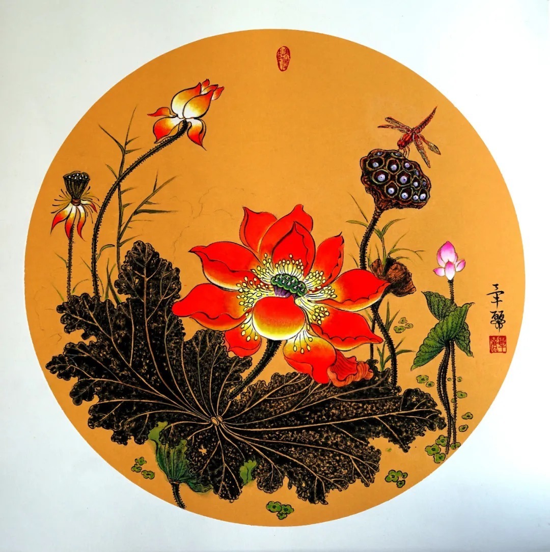 美国世界艺术家协会!艺术家毕丽国画作品赏析