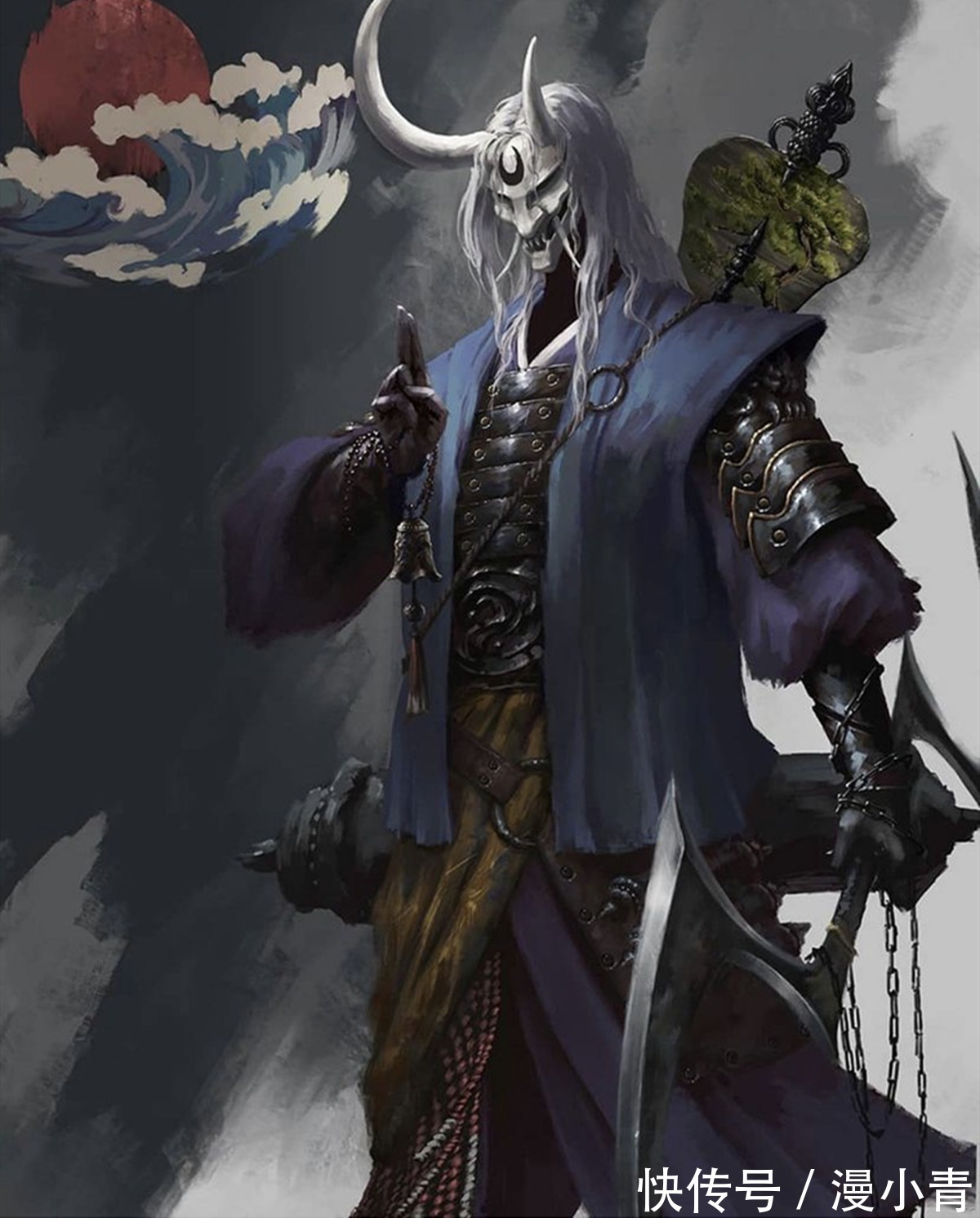 神秘感|日本武士与妖怪面具的结合,吸收了他国的文化,创造出自己的神话