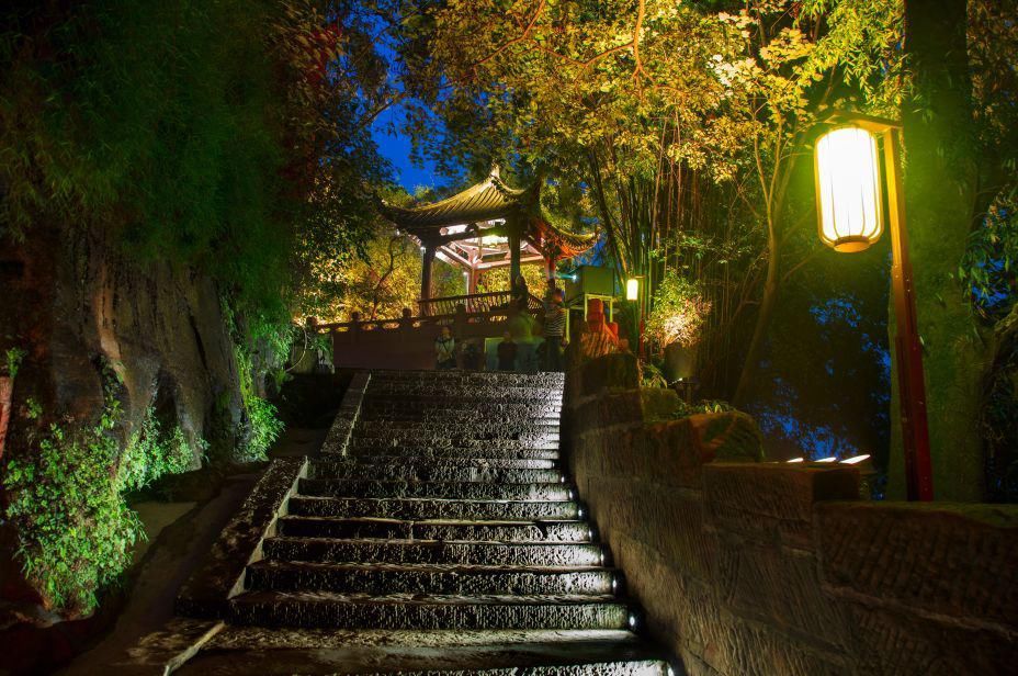 中年|乐山的夜景，好惊艳！