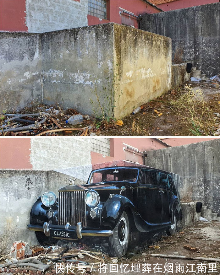 真假|18张令人惊叹的裸眼3D画,一面墙凭空消失,狗都分不清真假一直叫