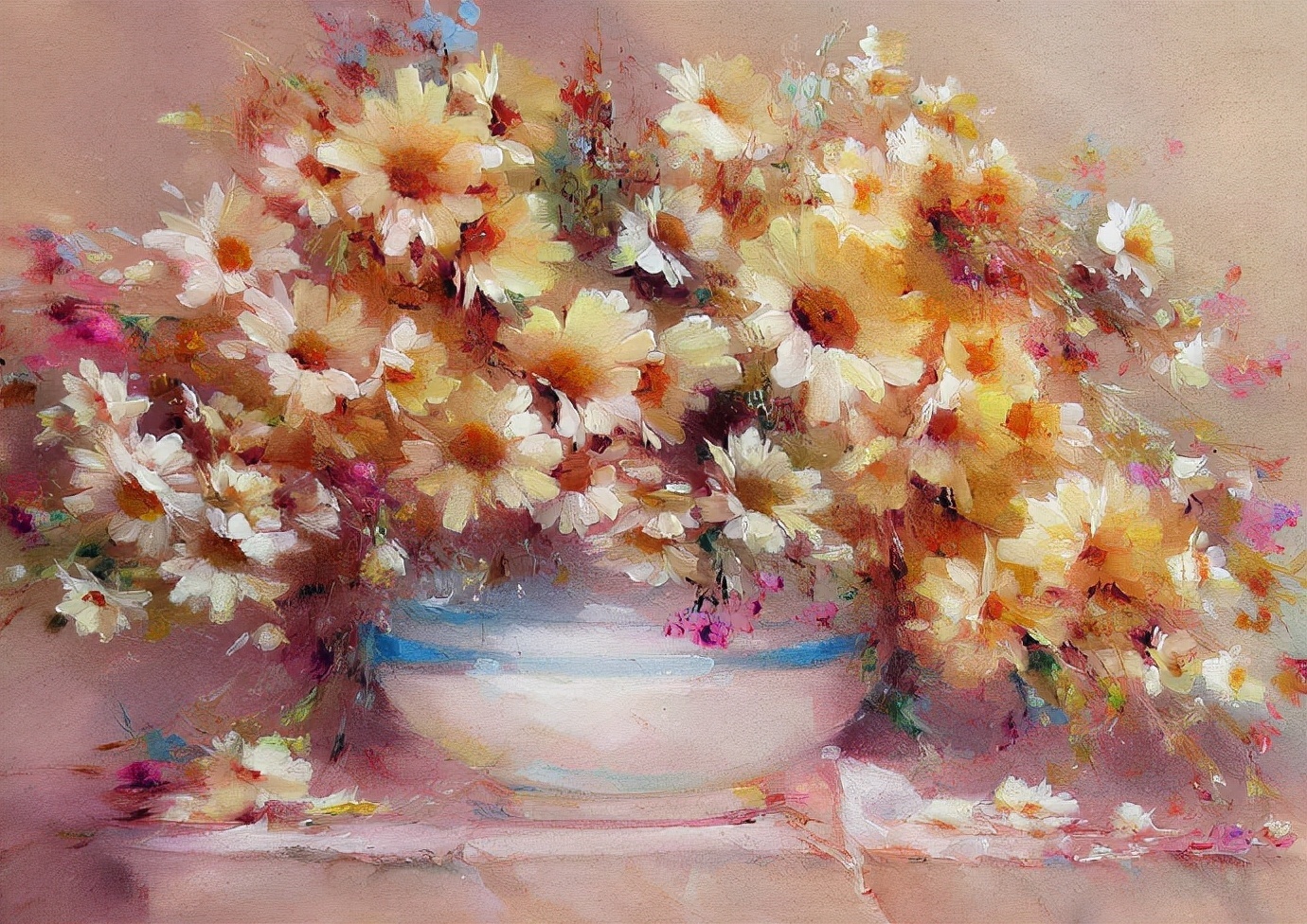 vladimir!俄罗斯画家弗拉基米尔· 巴比奇把花束画得如此之美,妖艳